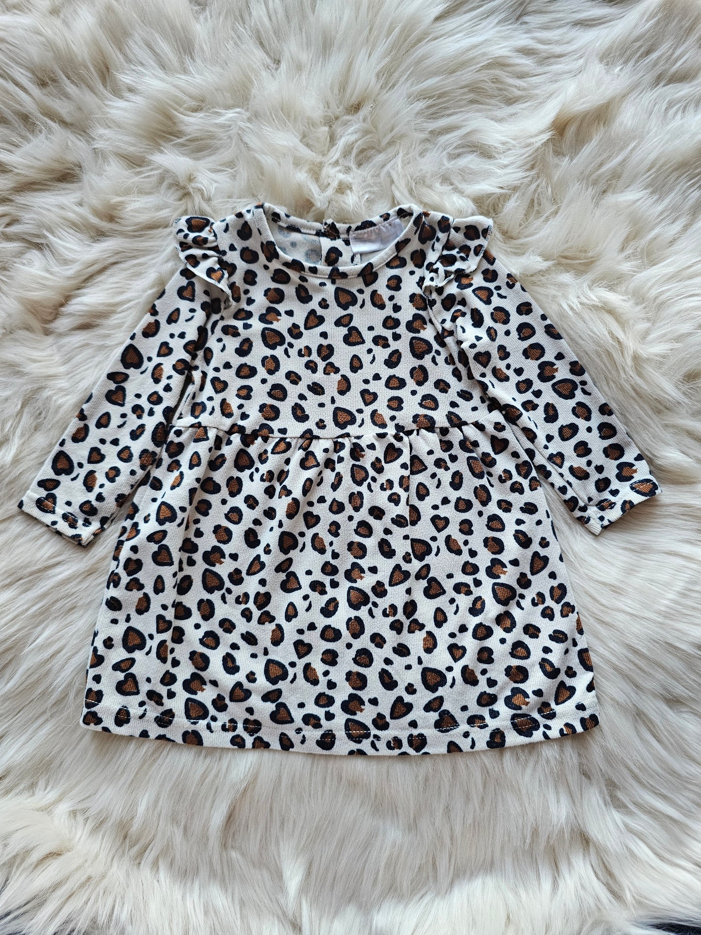 Ergee Leopard print long sleeve dress | 6-9m