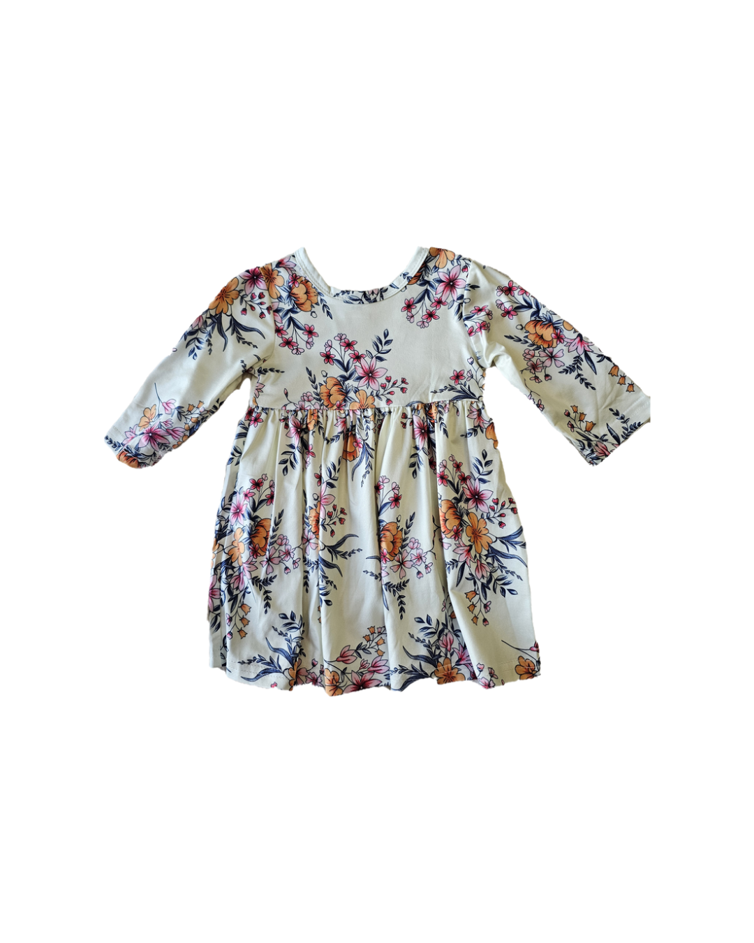 Floral long sleeve dress | 0-3m