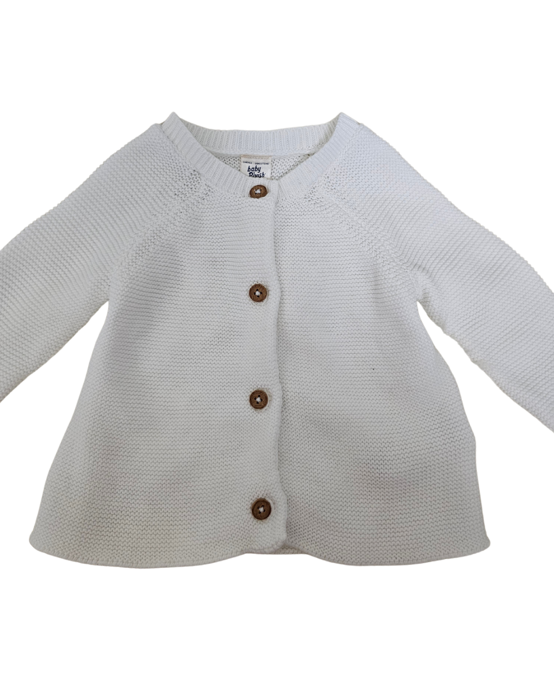 Baby B'gosh white cardigan | 12m