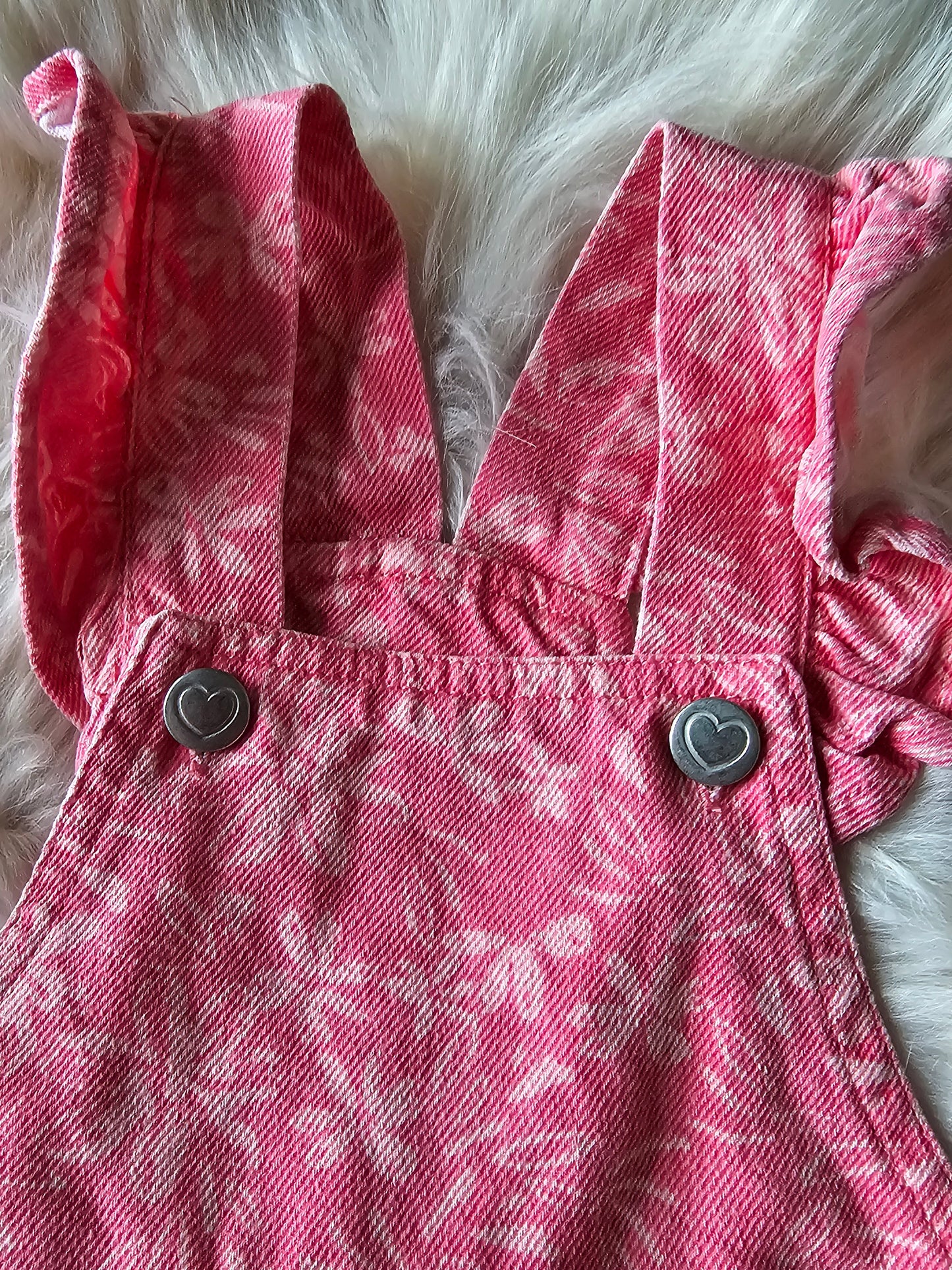 R&B Printed Dungaree Dress | 6-12m