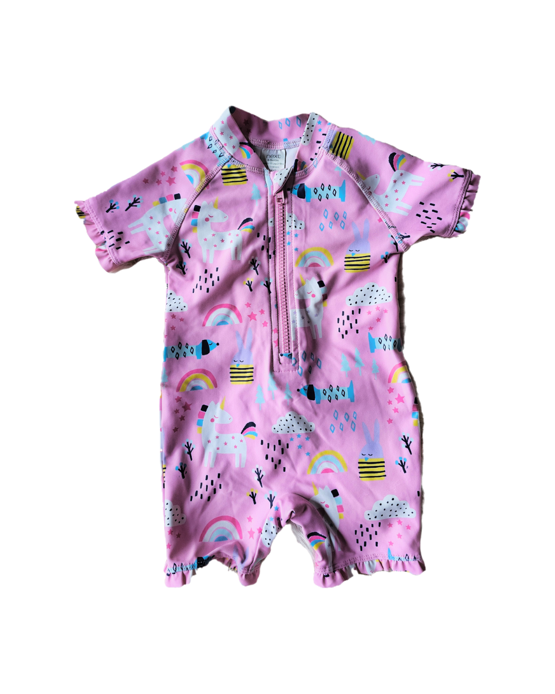 Next unicorn sunsafe swimsuit | 6-9m