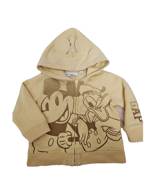 Baby Gap Disney zip yellow hoddie | 12-18 months